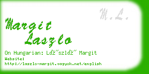 margit laszlo business card